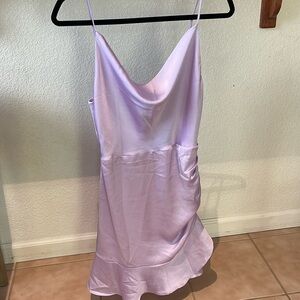 Satin mini dress